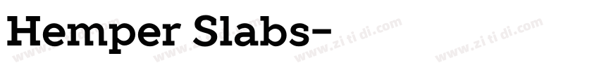 Hemper Slabs字体转换
